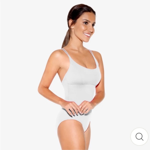 Medium So Danca White Adult Camisole Leotard - Picture 1 of 14